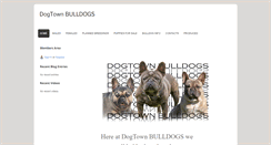 Desktop Screenshot of dogtownbulldogs.com