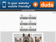 Tablet Screenshot of dogtownbulldogs.com